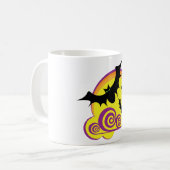 Mug Bats volants Pleines lunes nocturnes d'Halloween (Devant gauche)