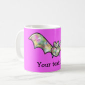 Mug Batte et coeur roses de Halloween (Devant gauche)