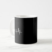 Mug Battement de cœur de golf pour golfeurs (Devant gauche)
