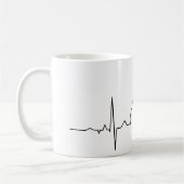 Mug Battement de coeur de guitare acoustique (Gauche)