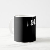 Mug Battement de cœur de papillon (Devant gauche)