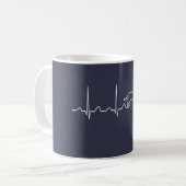 Mug Battement de coeur de teckel (Devant gauche)
