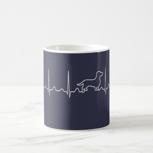 Mug Battement de coeur de teckel (Centre)