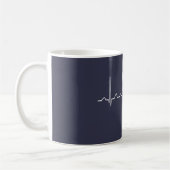 Mug Battement de coeur de teckel (Gauche)