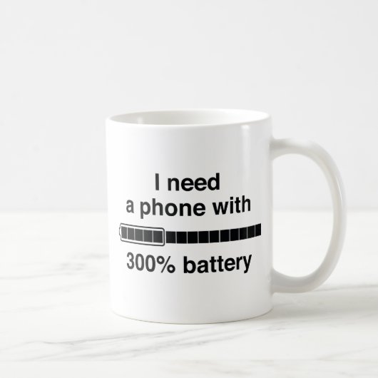 Mug Batterie à 300 % (Droite)