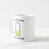 Mug Batterie basse besoin café (Devant gauche)