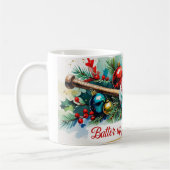 Mug Batterie de baseball pour Noël (Gauche)