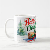 Mug Batterie de baseball pour Noël (Gauche)