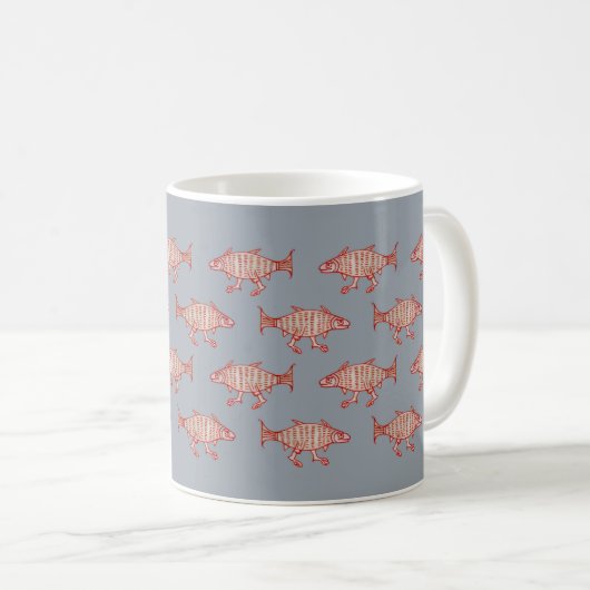 Mug Batterie de café à poisson médiévale (Devant droit)