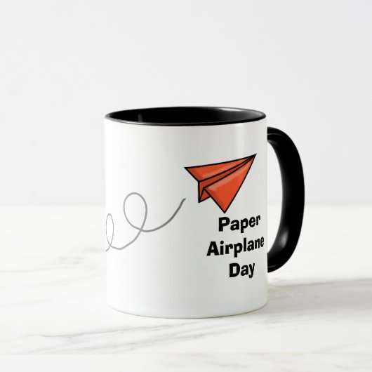 Mug Batterie de jour d'avion papier (Devant droit)
