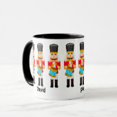 Mug Batterie de tambour de Noël Boy Nutcrackers Drumme (Devant gauche)