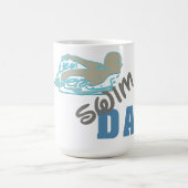 Mug Batterie papa de natation personnalisée (Centre)