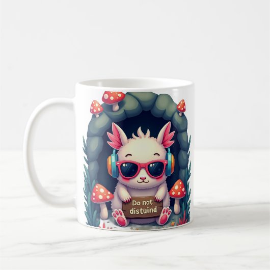 Mug Batterie sociale d'introverti vide casque annulant (Gauche)