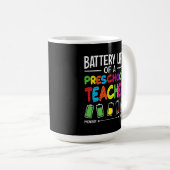 Mug Batterie Vie d'un enseignant préscolaire (Devant droit)