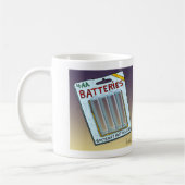 Mug Batteries amusantes non incluses carte et cadeau. (Gauche)