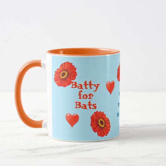 Mug Battes mignonnes ! J'aime des battes ! Batty pour (Gauche)