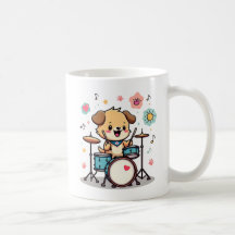 Batteur Chiot Mignon - Chien Heureux Jouant de la