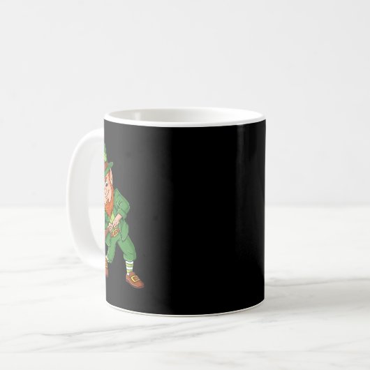 Mug Batteur de baseball Jour de la Saint Patrick Lepre (Devant gauche)