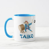 Mug Batteur de Taiko de chien de bande dessinée de (Gauche)