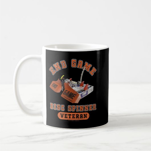 Mug BattleBots Fin de jeu Disque Spinner Ancien Poster (Gauche)