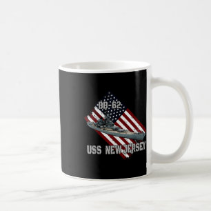 Mug Battleship Uss New Jersey Bb-62 & Combat Warsh