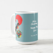 Mug Bauble de Noël du coq portugais (Devant gauche)