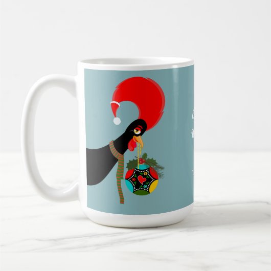 Mug Bauble de Noël du coq portugais (Gauche)
