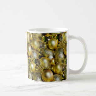 Mug Baubles de Noël d'or