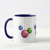 Mug Baubles de Noël Whimsical, coloré (Gauche)