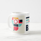 Mug Bauhaus art - Bird. (Devant gauche)
