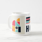 Mug Bauhaus art - Maison. (Devant gauche)