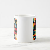 Mug Bauhaus Géométrique Abstrait Coloré (Centre)
