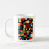 Mug Bauhaus Géométrique Abstrait Coloré (Gauche)