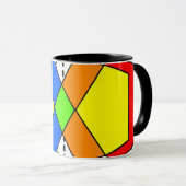 Mug Bauhaus Pentagons (Devant droit)