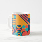 Mug Bauhaus Retro : les années 70 de la musique géomét (Devant gauche)