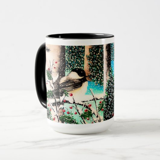 Mug Bavardage de Noël (Devant gauche)