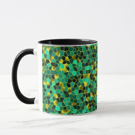 Mug Baveuse verte et dorée (Gauche)