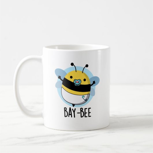 Mug Bay-bee Funny Baby Bee Pun (Gauche)