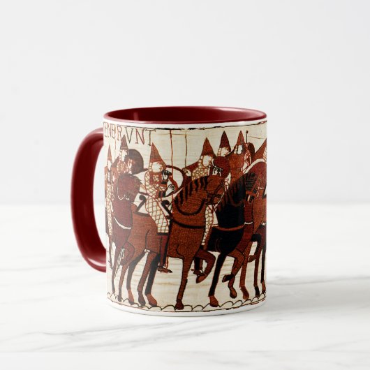 MUG BAYEUX TAPESTRIE ARMÉE NORMALE, CHEVALIERS (Devant gauche)
