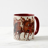 MUG BAYEUX TAPESTRIE ARMÉE NORMALE, CHEVALIERS (Devant droit)