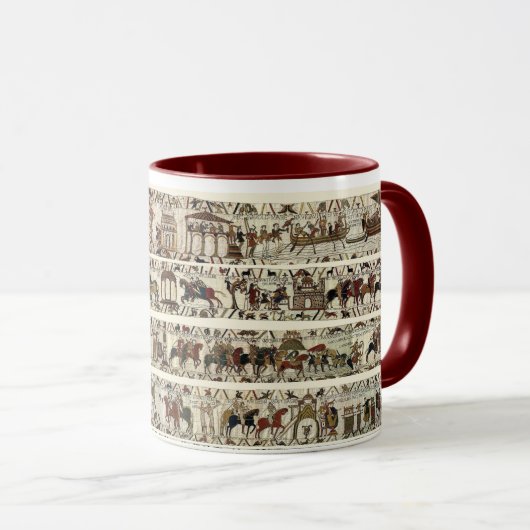 Mug BAYEUX TAPESTRY 1066 Bataille de Hastings, Moyen A (Devant droit)