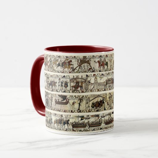 Mug BAYEUX TAPESTRY 1066 Bataille d'Hastings (Devant gauche)