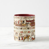 MUG BAYEUX TAPESTRY 1066, CHEVALIERS NORMAUX, NAVIRES  (Centre)