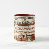 MUG BAYEUX TAPESTRY 1066, CHEVALIERS NORMAUX, NAVIRES  (Centre)