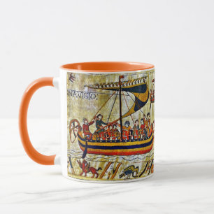 MUG BAYEUX TAPESTRY 1066 NAVIRES VIKING