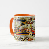 MUG BAYEUX TAPESTRY 1066 NAVIRES VIKING (Devant gauche)
