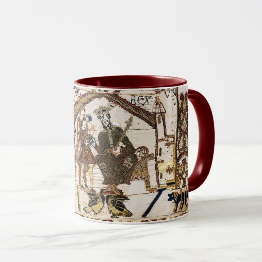 Mug BAYEUX TAPESTRY King Edward Confessor et Harold (Devant droit)