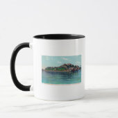 Mug Bayview de l'île et de la prison d'Alcatraz (Gauche)