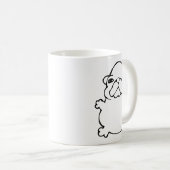 Mug Bble Meme Funny Dog Brainrot Wash My Belly Meme  (Devant droit)
