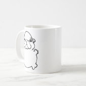 Mug Bble Meme Funny Dog Brainrot Wash My Belly Meme  (Devant gauche)